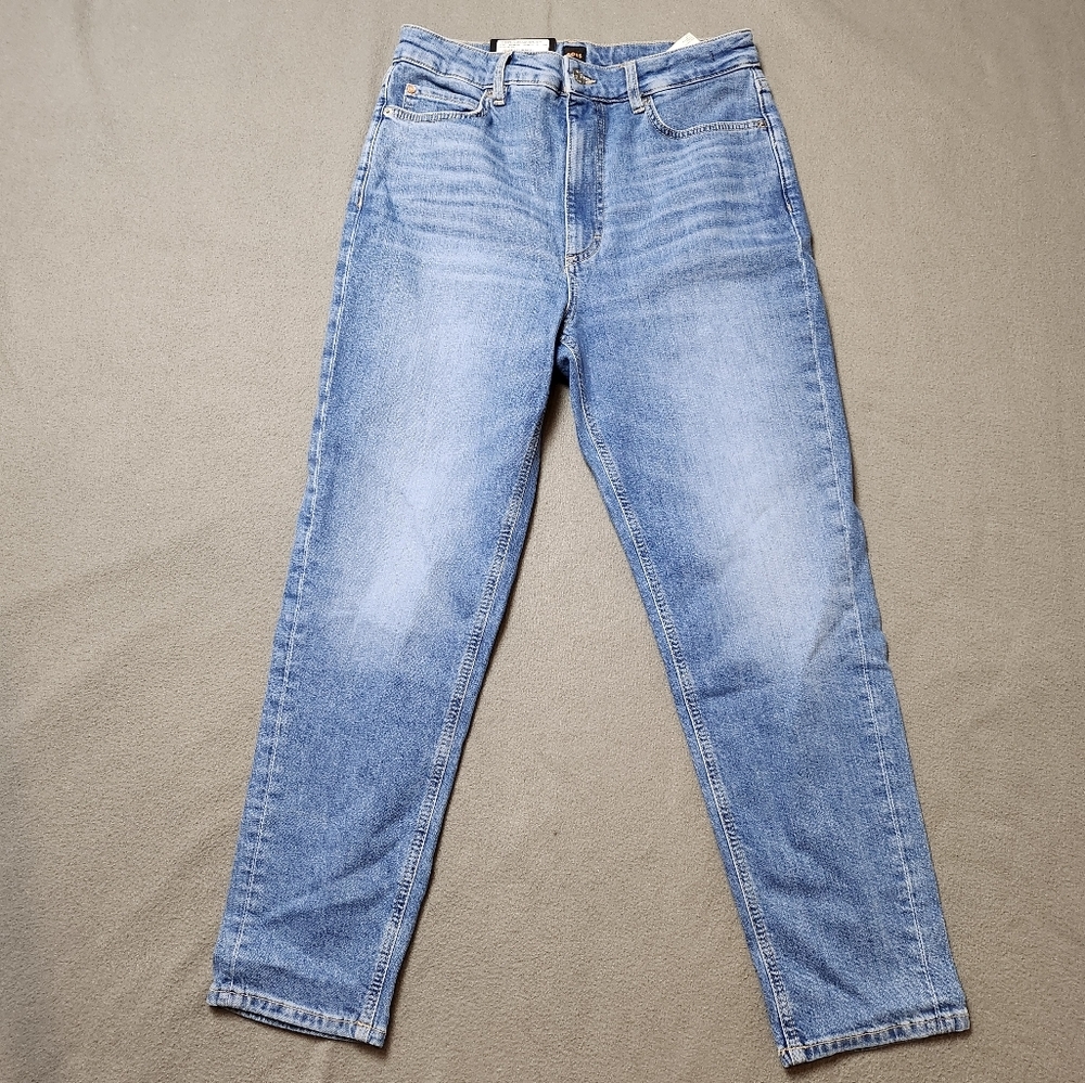 Hugo Boss The Ruth Mom Jeans Vintage Blue High Rise Tapered Sz 28 New Nwt